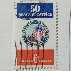 1970 US 6c Disabled American Veterans 50th Anniversary #1421 Used Cancelled